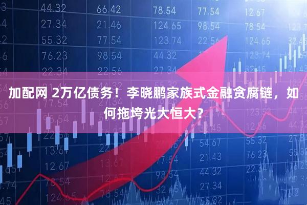 加配网 2万亿债务！李晓鹏家族式金融贪腐链，如何拖垮光大恒大？